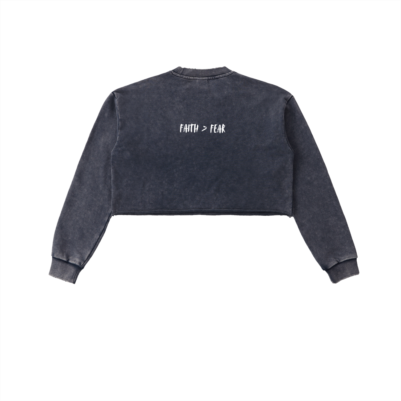 Redeemed Snow Washed Cropped Sweatshirt