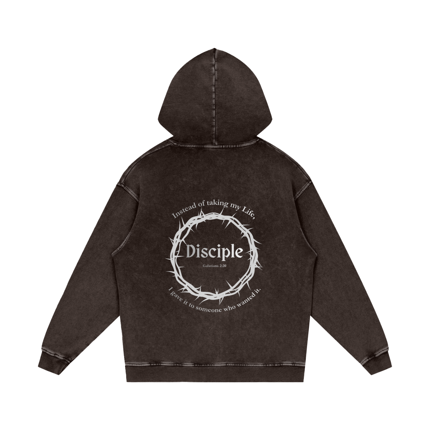 Disciple Snow Washed Cotton Hoodie