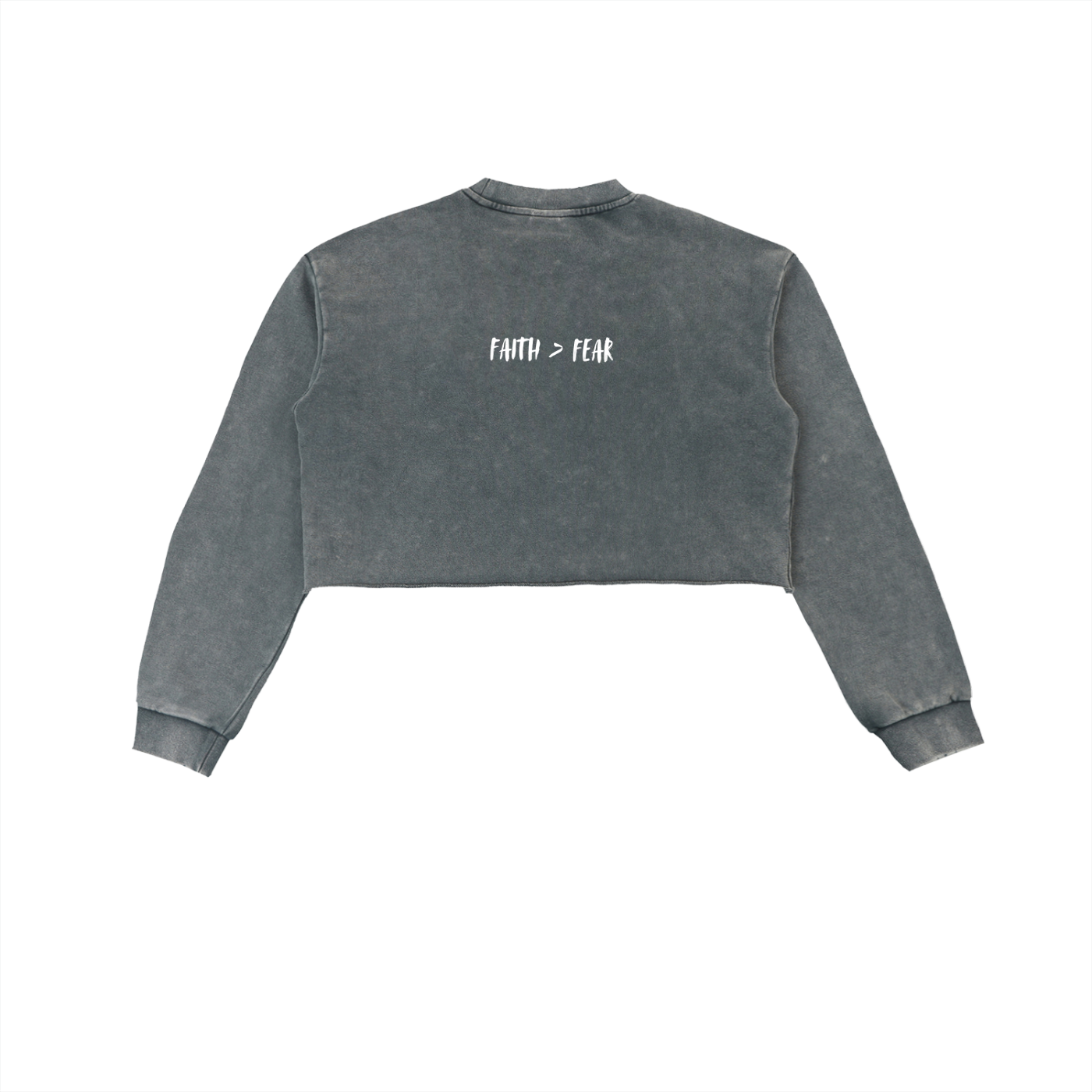 Redeemed Snow Washed Cropped Sweatshirt