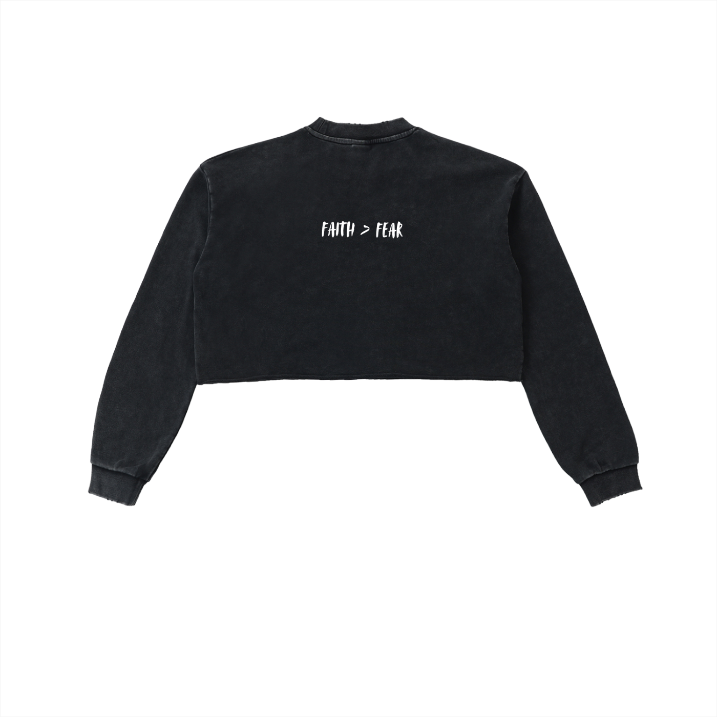 Redeemed Snow Washed Cropped Sweatshirt