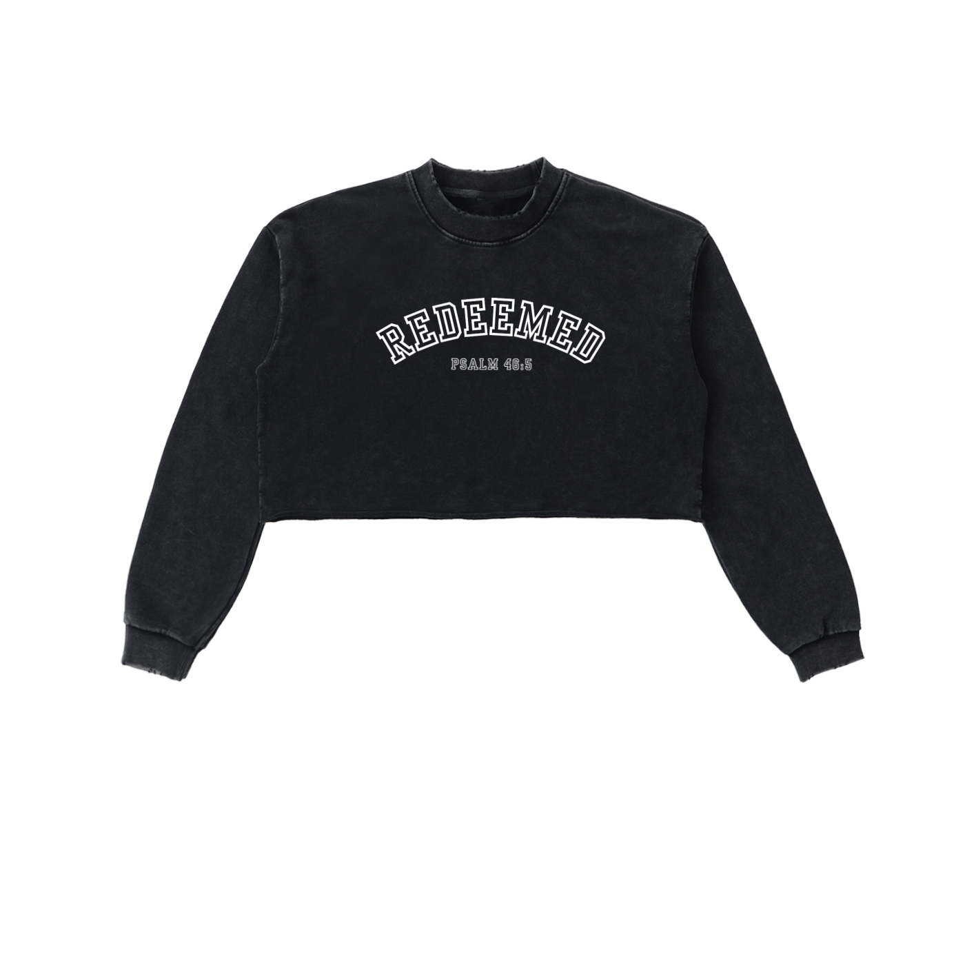 Redeemed Snow Washed Cropped Sweatshirt