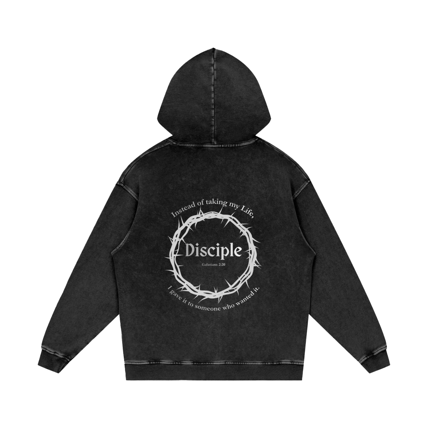 Disciple Snow Washed Cotton Hoodie
